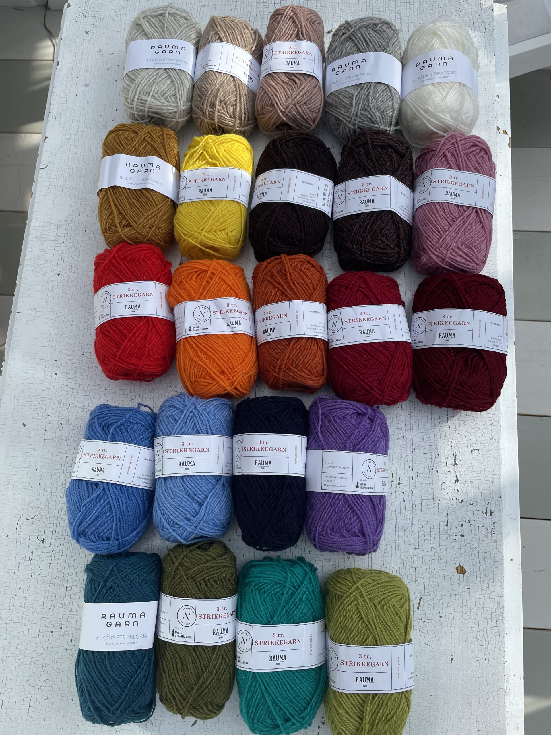 Rauma Garn - 3-trådet norsk uld