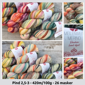 Lana Grossa - Meilenweit Merino Håndfarvet garn