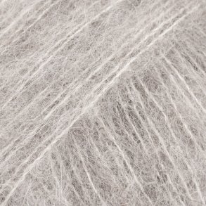 Drops - Brushed Alpaca Silk - Alpaca og silkegarn - Lys Gr� 02 - 25g
