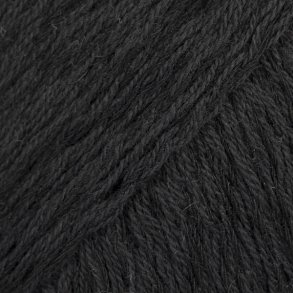 Drops - Belle - Bomuld/Viscose og h�rgarn - Sort 08 - 50g