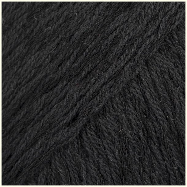 Drops - Belle - Bomuld/Viscose og h�rgarn - Sort 08 - 50g
