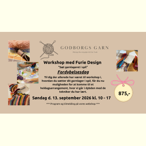Workshop med Furie Design - S�t dit garnlager i spil - fordybelsesdag! - S�ndag 13. September 2026