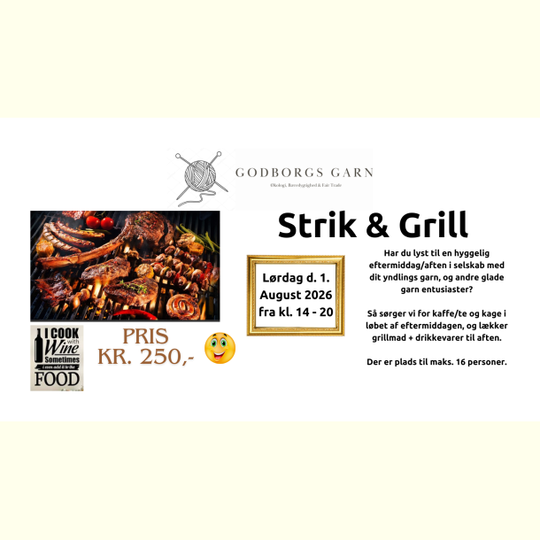 Strik &amp; Grill - d. 1. august 2025 fra kl. 14 - 20