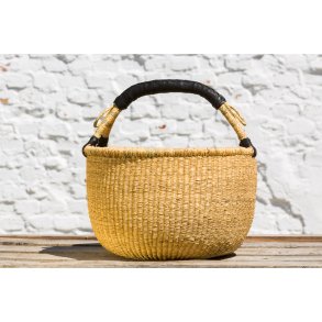 Rund Bolgakurv - ca.  28cm - Natur