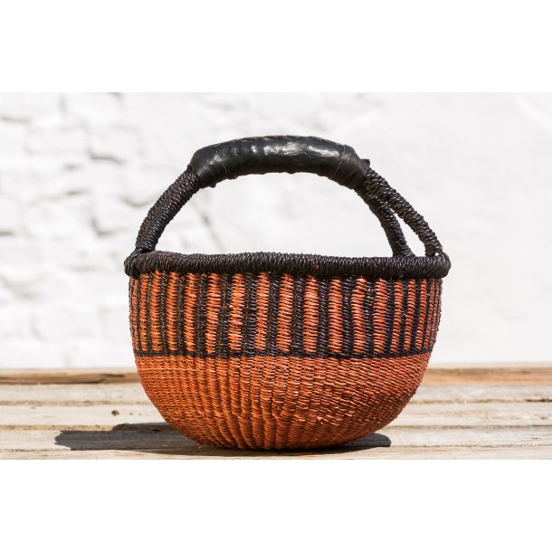 Rund Bolgakurv - ca.  40cm - Brun