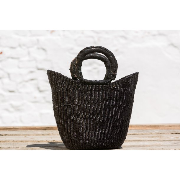 *U-formet indkbskurv - Mini - Sort