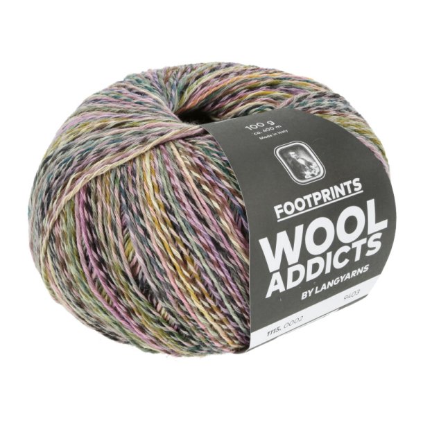 Lang Yarns - Footprints - Bomuld/Merino uldgarn - Fv. 02 - 100g