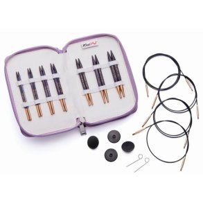 Knitpro J'adore Cubics udskiftbare rundpindes�t - 4 - 8mm - 10cm