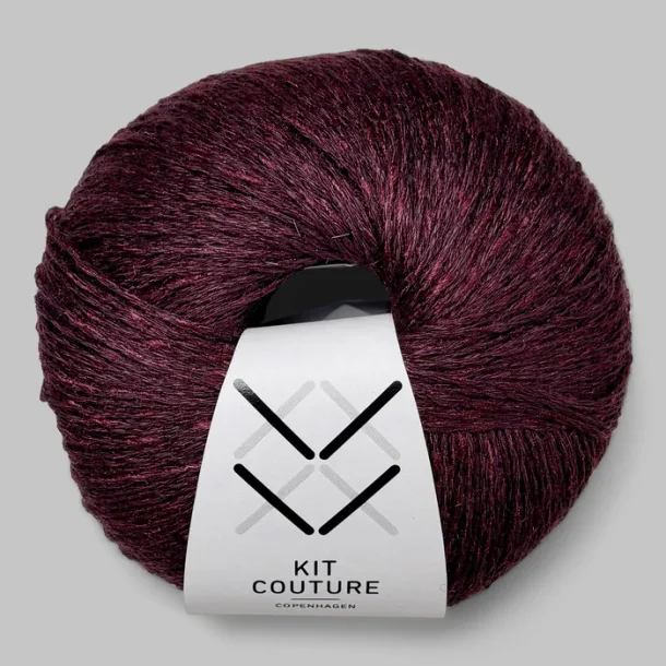 Kit Couture - Silk Linen - Silke og h�rgarn - M�rk blomme 13575 - 50g