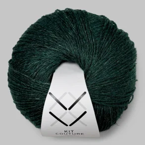 Kit Couture - Silk Linen - Silke og h�rgarn - M�rkegr�n 13576 - 50g