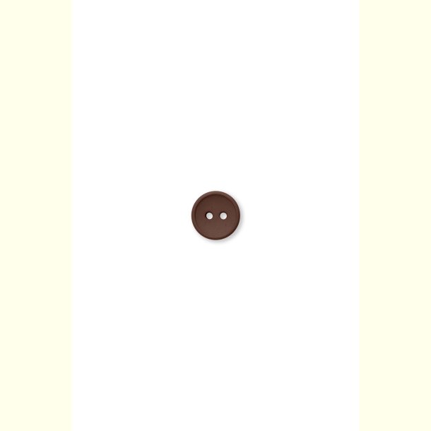 Isager - Knap i recycled bomuld og resin - �13mm - Chestnut