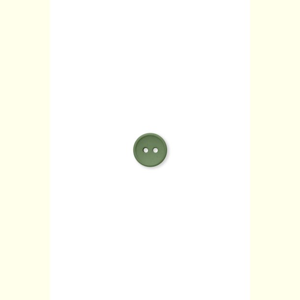 Isager - Knap i recycled bomuld og resin - �13mm - Green Tea