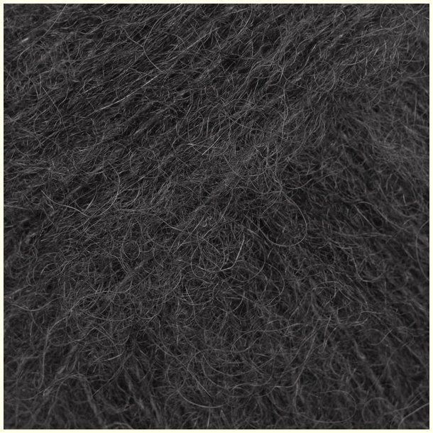 Drops - Brushed Alpaca Silk - Alpaca og silkegarn - Sort 16 - 25g
