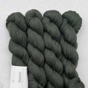 Pascuali - Sayama - lama/hjlandsuld garn - Moss Green 329 - 50g