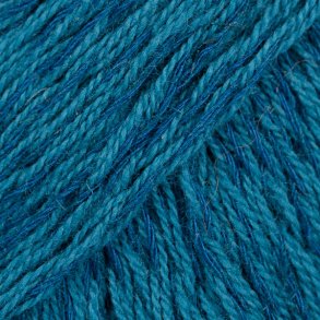 Drops - Belle - Bomuld/Viscose og h�rgarn - Petrol 17 - 50g