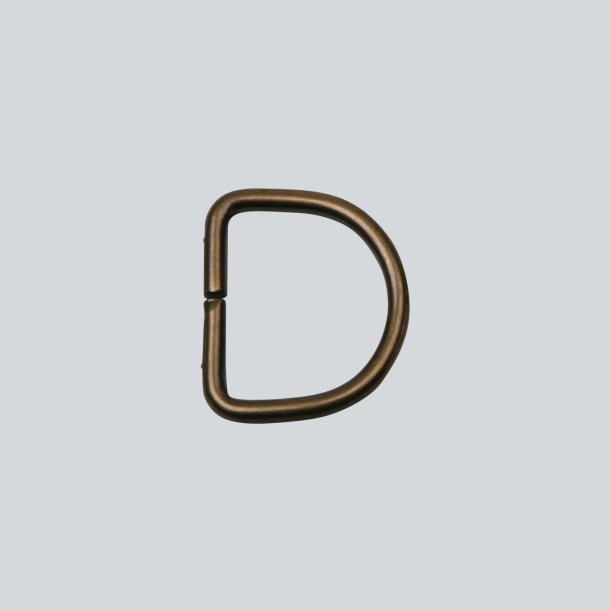 D-ring i gl. messing - 25mm
