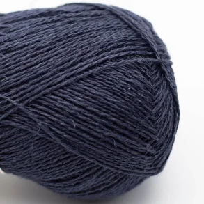 BC Garn - Lino - h�rgarn - Midnatsbl� 50 - 50g