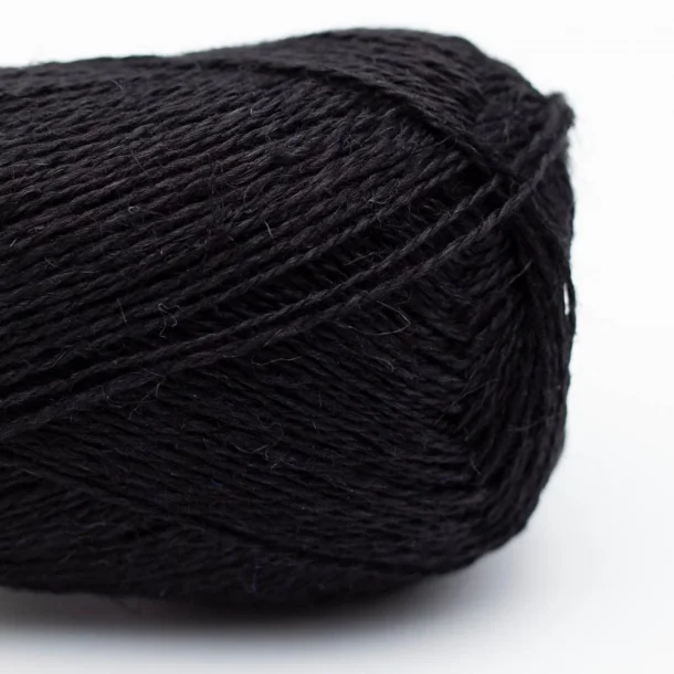 BC Garn - Lino - h�rgarn - Sort 65 - 50g