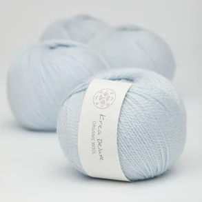 Krea Deluxe - Organic Wool 1 50 g, fv 20 Lysebl - kologisk uldgarn (Ny)