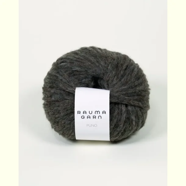 Rauma - Puno - alpaca/merino uldgarn - M�rk Mosegr�n Melange 21745 - 50g