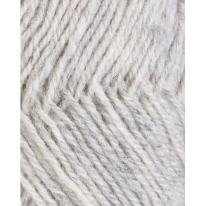 Rauma - 3-trdet uldgarn - Lys gr meleret 103 - 50g