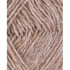 Rauma - 3-trdet uldgarn - Beige meleret 106 - 50g