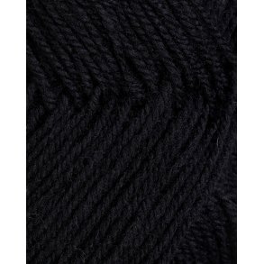 Rauma - 3-tr�det uldgarn - Sortbrun 110 - 50g