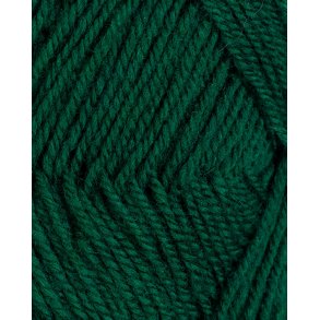 Rauma - 3-tr�det uldgarn - Dyb gr�n 123 - 50g