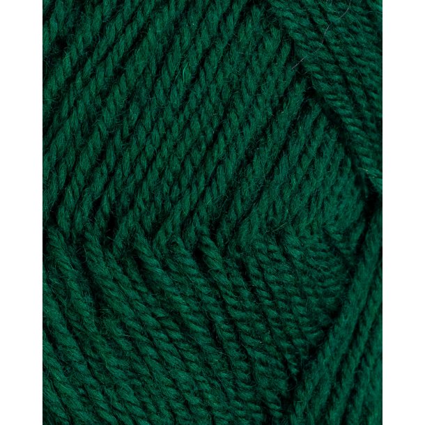 Rauma - 3-tr�det uldgarn - Dyb gr�n 123 - 50g