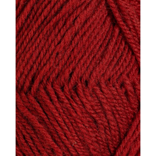 Rauma - 3-tr�det uldgarn - Kobberr�d 127 - 50g