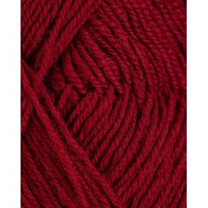 Rauma - 3-tr�det uldgarn - Vinr�d 128 - 50g