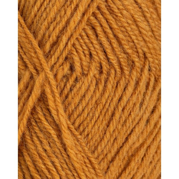 Rauma - 3-tr�det uldgarn - Okkergul 146 - 50g