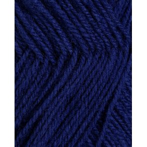 Rauma - 3-tr�det uldgarn - M�rk bl� 149 - 50g