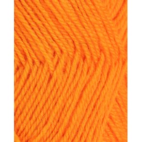Rauma - 3-tr�det uldgarn - Orange 161 - 50g