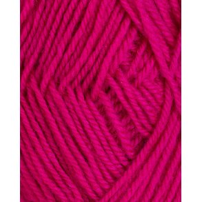 Rauma - 3-tr�det uldgarn - Cerise 173 - 50g