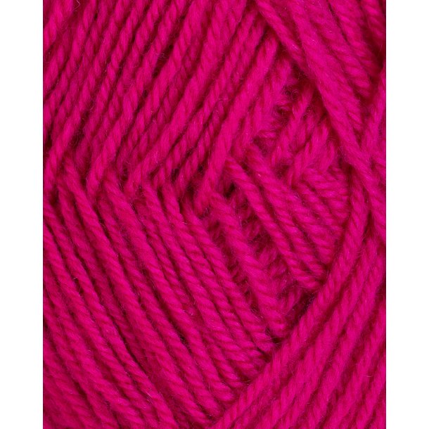 Rauma - 3-tr�det uldgarn - Cerise 173 - 50g