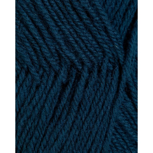 Rauma - 3-tr�det uldgarn - M�rk Petroleum 185 - 50g