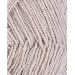 Rauma - 3-tr�det uldgarn - Lys beige 460 - 50g