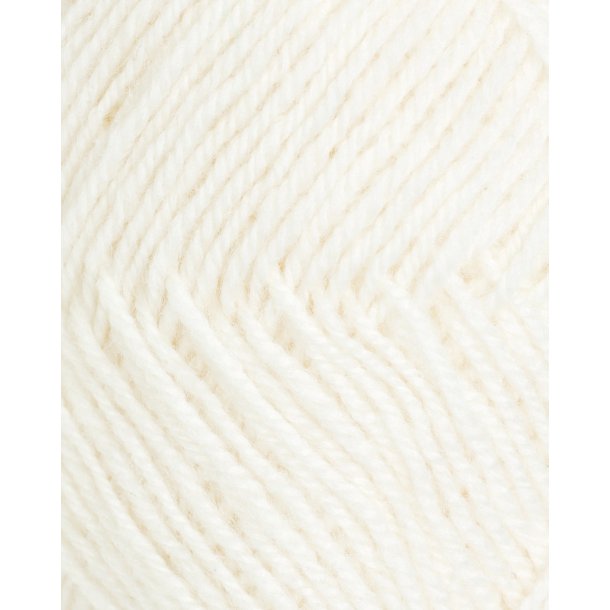 Rauma - 3-trdet uldgarn - Hvid 100 - 50g
