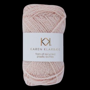 Karen Klarbk - Recycled Bottle Yarn - polyester garn - Light Rose 3005 - 50g