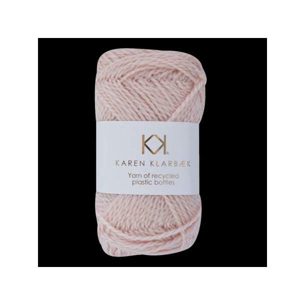 Karen Klarbk - Recycled Bottle Yarn - polyester garn - Light Rose 3005 - 50g