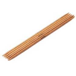 KnitPro - Str�mpepinde i b�g - 15cm - 5 stk.