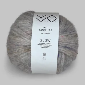 Kit Couture - Blow - Alpaca og uldgarn - Lysegr� 155310 - 50g