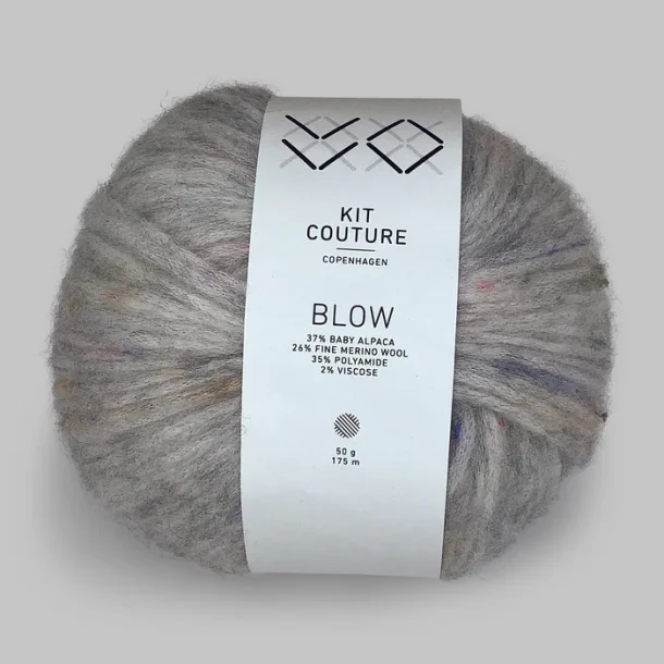 Kit Couture - Blow - Alpaca og uldgarn - Lysegr� 155310 - 50g
