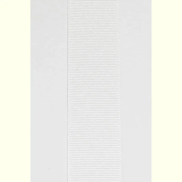 Gros Grain b�nd - 25mm - Hvid - 1m