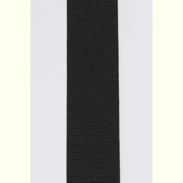 Gros Grain b�nd - 40mm - Sort - 1m