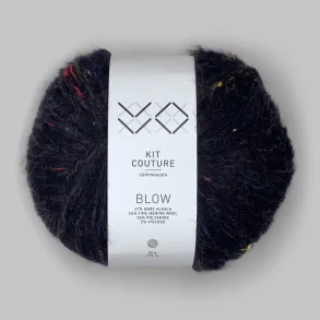 Kit Couture - Blow - Alpaca og uldgarn - Sort 256325 - 50g