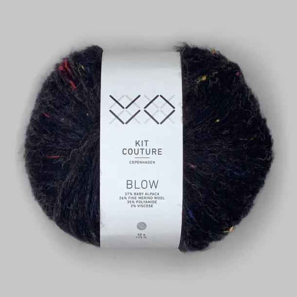 Kit Couture - Blow - Alpaca og uldgarn - Sort 256325 - 50g