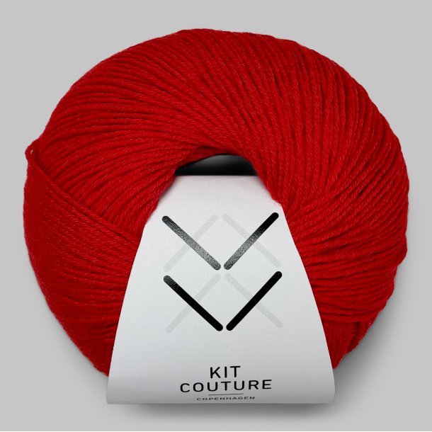 Kit Couture - Wool Cotton - Uld og bomuldsgarn - R�d 3565 - 50g