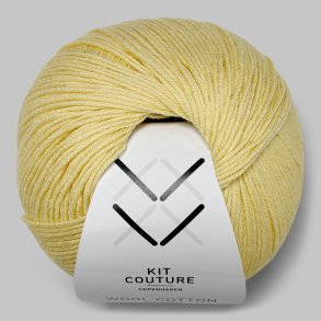 Kit Couture - Wool Cotton - Uld og bomuldsgarn - Pastelgul 3567 - 50g